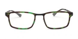 BRANDENBURG Deep Black Matte & Green Havana